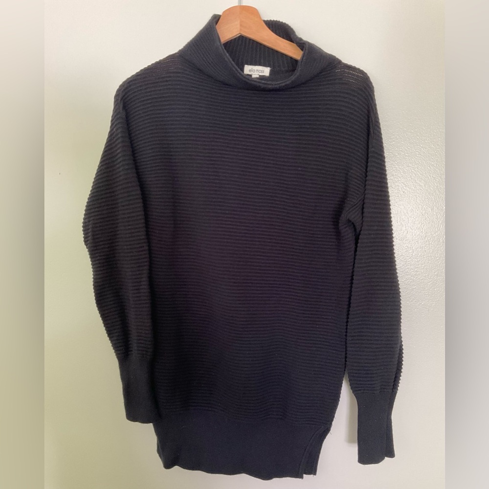 Ella Moss Black Tunic Sweater